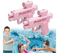 Prank Water Gun, Prank Squirt Gun, Prank Two-Way Squirt Guns - Shoots Back at User! Hilarious Novelty Toy for Parties & Summer Fun (Pink-2pcs)