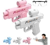 Prank Water Gun, Prank Squirt Gun, Reverse Water Guns, 2025 New Sided Water Blaster, Compulsive Two-Way Water Guns, Can Spray from Front and Back, for Pool Party (2pcs-C)