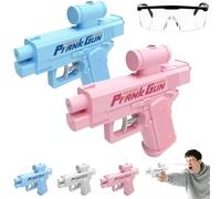 Prank Water Gun, Prank Squirt Gun, Reverse Water Guns, 2025 New Sided Water Blaster, Compulsive Two-Way Water Guns, Can Spray from Front and Back, for Pool Party (2pcs-A)