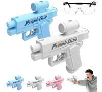 Prank Water Gun, Prank Squirt Gun, Reverse Water Guns, 2025 New Sided Water Blaster, Compulsive Two-Way Water Guns, Can Spray from Front and Back, for Pool Party (2pcs-B)