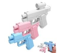 Prank Water Gun, Prank Two-Way Water Gun, Can Spray from Front and Back, Creative Pranks Battle Toy Waters-Guns Fight (Pink+White+Blue)