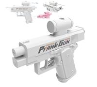 Prank Water Gun, Prank Two-Way Water Gun Can Spray from Front and Back (White)