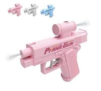 Prank Water Gun, Prank Two-Way Water Gun, Creative Pranks Battle Toy Waters Guns Fight, Ideal Novelty Gifts for Friend Classmate Family, Outdoor Fun (Pink)
