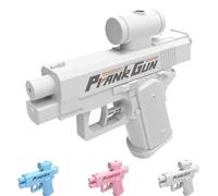 Prank Water Gun, Prank Two-Way Water Gun, Prank Squirt Gun, Creative Battle Toy Waters Guns Fight, Shoots Back at User! Hilarious Novelty Toy for Parties & Summer Fun (White)