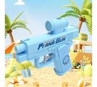 Prank Water Gun, Prank Two-Way Water Gun, Reverse WaterGuns, Spray from Front and Back, Pull the Trigger and Shoot Backwards, Press the Button and Shoot Forwards(Blue)