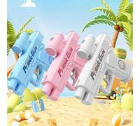 Prank Water Gun, Prank Two-Way Water Gun, Reverse WaterGuns, Spray from Front and Back, Pull the Trigger and Shoot Backwards, Press the Button and Shoot Forwards(Blue+Pink+White)