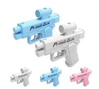 Prank Water Gun, Prank Two-Way Water Gun, Waters Guns Pranks Can Spray from Front and Back (Blue+White)