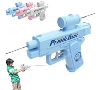 Prank Water Gun, prank water guns spray both ways, Compulsive Two-Way Water Gun Spray from Front and Back, Ideal Novelty Gifts for Friend (Blue)