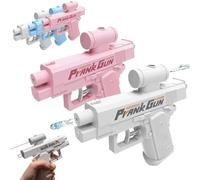 Prank Water Gun, Quirky Water Gun, Reverse Water Guns, A Unique Double-Sided Water Spray Guns, Giving It to a Friend with an Unexpected Twist! (Gray+Pink)