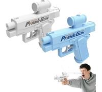 Prank Water Gun, Reverse Water Gun, Compulsive Two-Way Spraying For School Office Trick (blue+white)