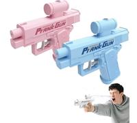 Prank Water Gun, Reverse Water Gun, Compulsive Two-Way Spraying For School Office Trick (pink+blue)