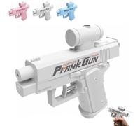 Prank Water Gun, Reverse Water Gun, Quirky Trick Two-Way Water Gun Can Spray from Front and Back for Prank Lovers, Unexpected Twist! Summer Gift for Pool Beach (White)