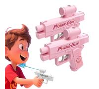Prank Water Gun, Trap Attack! Double-Sided Surprise Splash Gun, Party Game Must-Have, Family Fun, Outdoor Chase Toy (2pcs Pink)
