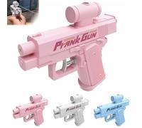 Prank Water Gun, Two-Way Quirky Trick Squirt Reverse Water Gun for Prank Lovers, Creative Funny Hilarious Can Spray from Front and Back for School, Office, Pool, Beach, Party(Pink)