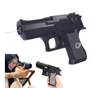 Prank Water Gun, Two-Way Water Gun Water Pistols for Kids, Manual Water Soaker Gun Reverse Water Guns, Reverse Guns Pranks Battle Water Toy Waters (Black 1pcs)