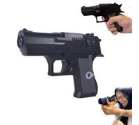 Prank Water Gun, Two-Way Water Pistols for Kids, Reverse Waters Guns Spray From Front And Back, Creative Waters Blaster Prank Trick Ideas for Halloween Watering Battle Fun (Black)
