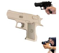 Prank Water Gun, Two-Way Water Pistols for Kids, Reverse Waters Guns Spray From Front And Back, Creative Waters Blaster Prank Trick Ideas for Halloween Watering Battle Fun (Gray)