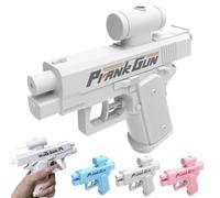 Prank Water Gun, Water Gun Pistol, Compulsive Two Way Water Guns, Reverse Water Spray Squirter Toys, Ideal Novelty Gifts for Friend Classmate Family (White)