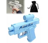 Prank Water Gun, Water Gun Prank, Two-Way Water Guns with Dual Nozzle Spray for Surprise Soaks, High-Pressure Long Range, Large Tank, Lightweight Summer Toy for All Ages (Blue)