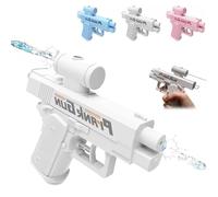 Prank Waterss Gunss, Prank Two-Way Water Gun, Reverse Squirt Gun for Creative Water Fights, Fun Trick Battle Toy, Spray from Front and Back (White)