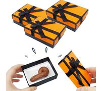 Prank White Elephant Gift Box, ovelty Floating Fake Poop, Hilarious Gag Gift for April Fools' Day Birthday Office Party, Disgusting Novelty Prank Prop, for Friends Family, Funny Joke Gift (3PC)