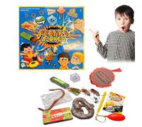 Pranks for Adults and Kids, 14 Pieces Prank Kit with Whoopee Cushion and Fake Poo, Hilarious Practical Jokes for April Fool's Day, Parties and Family Gatherings (A-1pcs)