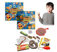 Pranks for Adults and Kids, 14 Pieces Prank Kit with Whoopee Cushion and Fake Poo, Hilarious Practical Jokes for April Fool's Day, Parties and Family Gatherings (B-2pcs)