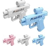 PrankTwo-WayWaterGun,Two-WayWater Gun Prank, Pull The Trigger and Shoot Backwards, Press The Button and Shoot Forwards (White+blue)