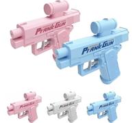 PrankTwo-WayWaterGun,Two-WayWater Gun Prank, Pull The Trigger and Shoot Backwards, Press The Button and Shoot Forwards (Blue+pink)
