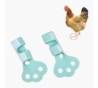 pranovo 2 Pack Chicken Protective Shoes for Silkie Leghorn Hen Small Booster Regular Hen Feet Paws Bumblefoot