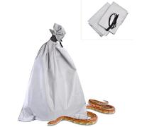pranovo 2 Pack Cloth Snake Reptile Bag with Bite Free Pouch Corner Drawstring for Capturing Moving Transporting Hunting Catching Snakes Reptiles to Vet or Travel (20x28)