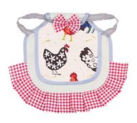 pranovo 2 Pack Standard Chicken Saddle Hen Apron Feather Fixer Wing Back Protector for Poultry(Protect Back and Wing) (Hen Saddle with Butterfly)