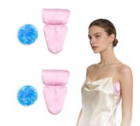 pranovo Mastectomy Pillow with Gel Pack, 2 Pack Satin Axilla Underarm Pillow, Adjustable Zipper Breast Surgery Recovery Pillow for Lumpectomy, Lymphedema Support Post Surgery Arm Cushion