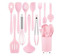 Pranski 12-Piece Silicone Kitchen Utensils Set (Dishwasher Safe) - Heat Resistant Spatula Set, Nonstick Cookware, BPA Free