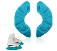 Prasacco 1 Pair Ice Skate Guards, Ice Skate Blade Covers Guards for Hockey Skates Figure Skates and Ice Skates Winter Skating Soakers Cover Blades Skate Blade Protector for Kids Adult (S Blue)