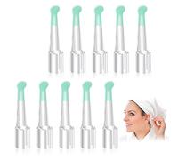 Prasacco 10 Pieces Silicone Ear Spoon Tips, Soft Ear Cleaner Replacement Tips Otoscope Ear Wax Removal Tool Replacement Reusable Ear Wax Removal Accessories Kids Family Ear Health Care