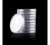 Prasacco 12 Pack Coin Capsules Clear Plastic Coin Holders with Adjustable Gasket Coin Case for Coin Collection Supplies, 6 Sizes (20/25/30/35/40/46mm)