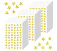 Prasacco 1800 Counts Gold Star Stickers, 0.5" Diameter Sparkling Gold Star Stickers Self-Adhesive Stars Stickers Mini Teacher Reward Stickers Small Gold Foil Star Stickers for Kids