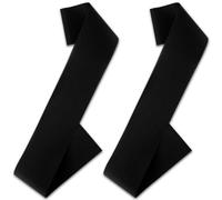 Prasacco 2 Pcs Blank Sash, Plain Satin Sashes Blank Satin Sash Party Favors Plain Sash Satin Sashes for Pageants Mommy Sash Birthday Sash Bride Sash for Pageants Senior Graduation Wedding Party(Black)