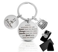 Prasacco 21st Birthday Gifts for Her Girls Women Him Boys Men Sister Daughter Niece Granddaughter Friends Inspirational Keyring Keychain Birthday Keepsake Presents Gifts