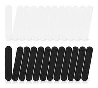 Prasacco 24 Pcs Hat Size Reducer Insert 3 Sizes Hat Sizing Tape Adhesive Hat Filler Sweat Bands Size Reducer for Hat Cap, 3mm 4mm 5mm, Black White