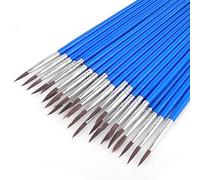 Prasacco 30 Pcs Small Paint Brushes, Professional Fine Tip Paint Brush Set Paint Brushes for Kids Detail Paint Brushes for Miniature Detail Painting Oil Watercolor Painting Art Paint Craft Supplies