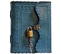 Prastara Leather Journal Notebook 7x5 inch Vintag Bound Journals Handmade for Men and Women Unlined Craft Paper 200 Pages, Notepad Diary, Pocket Diary To Write In Best Gift Halloween decor and