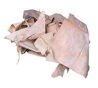 Prastara Vegetable Tan Leather Scraps | Grain Leather Remnants for DIY, Crafting, Leatherworking, Tooling | Natural Veg Tanned - Lightweight- Mixed Colors - 1LB