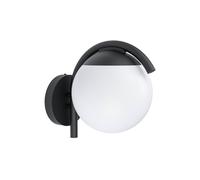 Prata Vecchia Metal And Plastic IP44 Outdoor Wall Light EGLO Black One Size