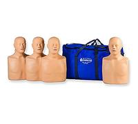Prati-Man Advanced CPR Manikin Pack of 4 in one Carry Bag - Dual Adult and Child with New Advanced Head and Airway Including jaw Thrust (UK Sole Distributor and UK Warranty)