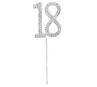 Pratical 18th Anniversary Birthday Party Cake Lid Cake Decoration Cake Decoration Crystal 1 PCS Creative and Exquisite Workmanship