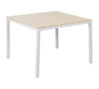 Beliani Garden Dining Table Prato 95 Cm 95 Cm Beige
