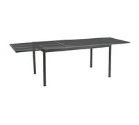 prats outdoor extending metal dining table in grey