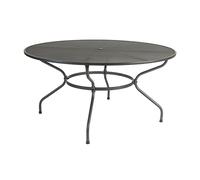 prats outdoor round 1500mm metal dining table in grey